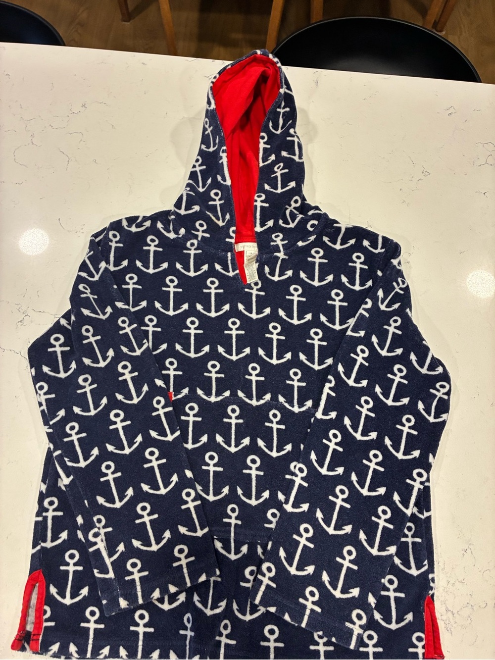 Pottery Barn Terry Cloth Hooded Towel Shirt